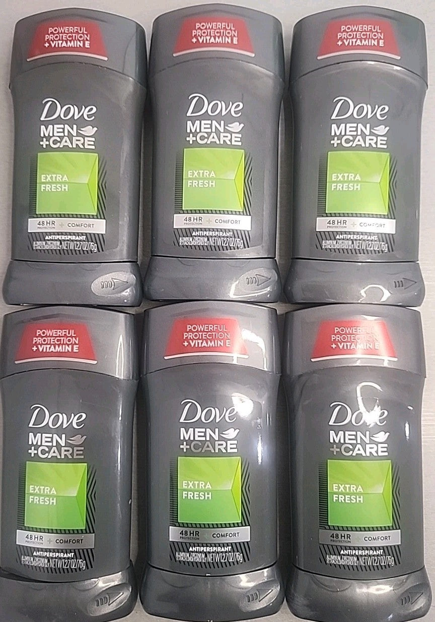 Dove Men Antiperspirant Stick Extra Fresh 48H 6 Pack with Vitamin E