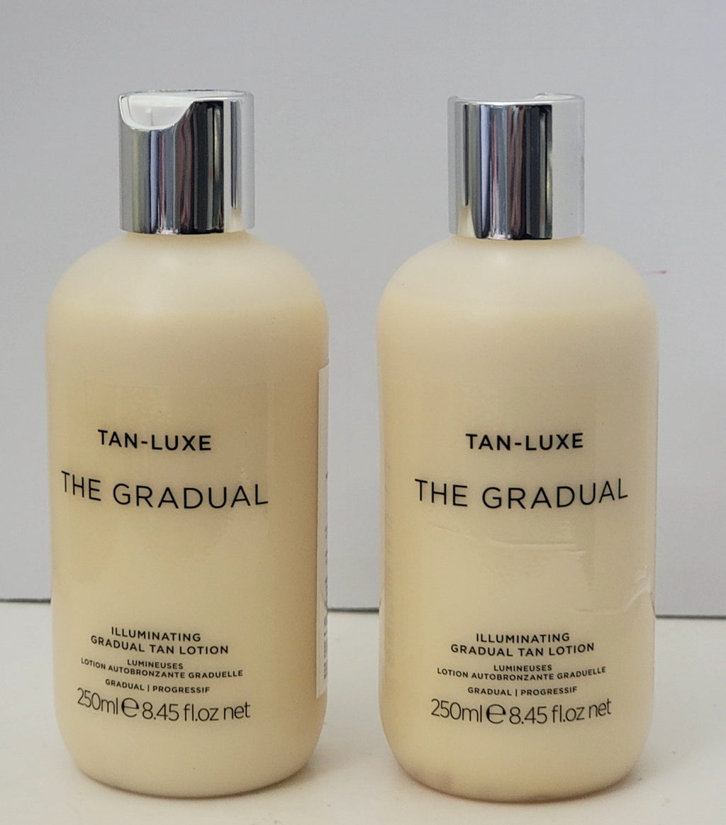 2 Pack Gradual Tan Lotion - Illuminating Self Tanner for Face & Body 8.45 Fl Oz
