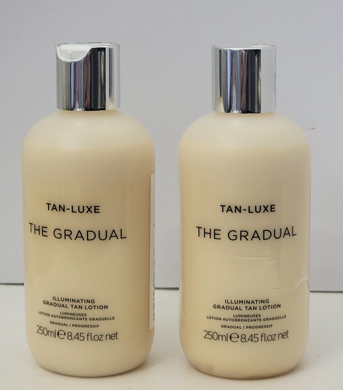 2 Pack Gradual Tan Lotion - Illuminating Self Tanner for Face & Body 8.45 Fl Oz