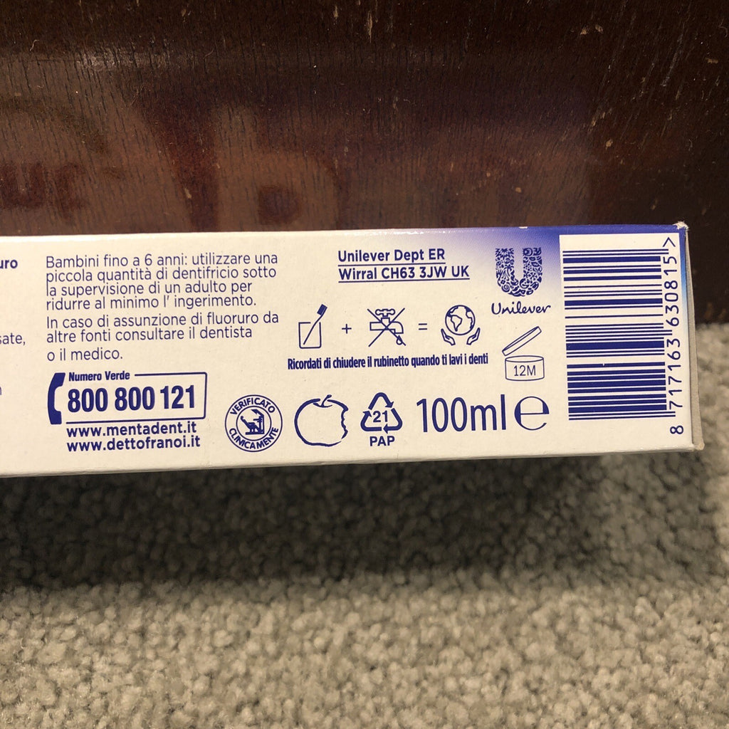 Mentadent P Fluoride Toothpaste with 18HR Whitening & Protection 100ml