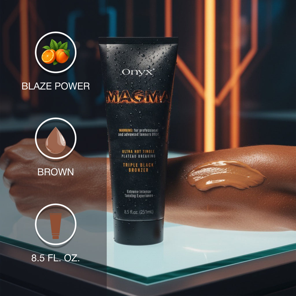 Onyx Magma Tingle Bronzing Tanning Lotion for Deep Dark Tan 8.5 fl oz