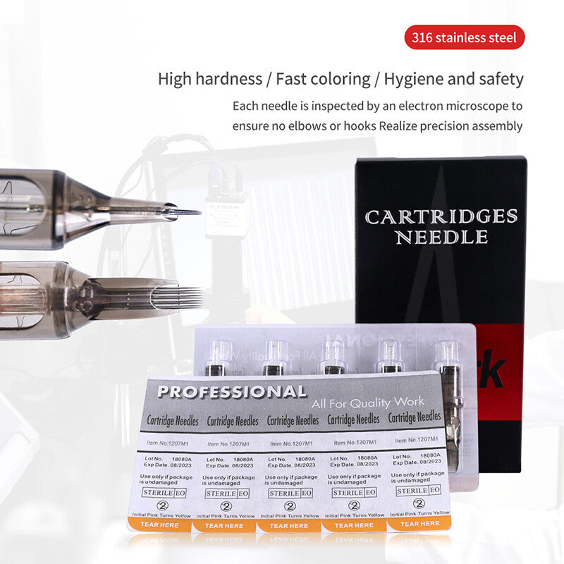 50PCS Disposable Tattoo Cartridge Needles Set for Professional Use - Mix Combo