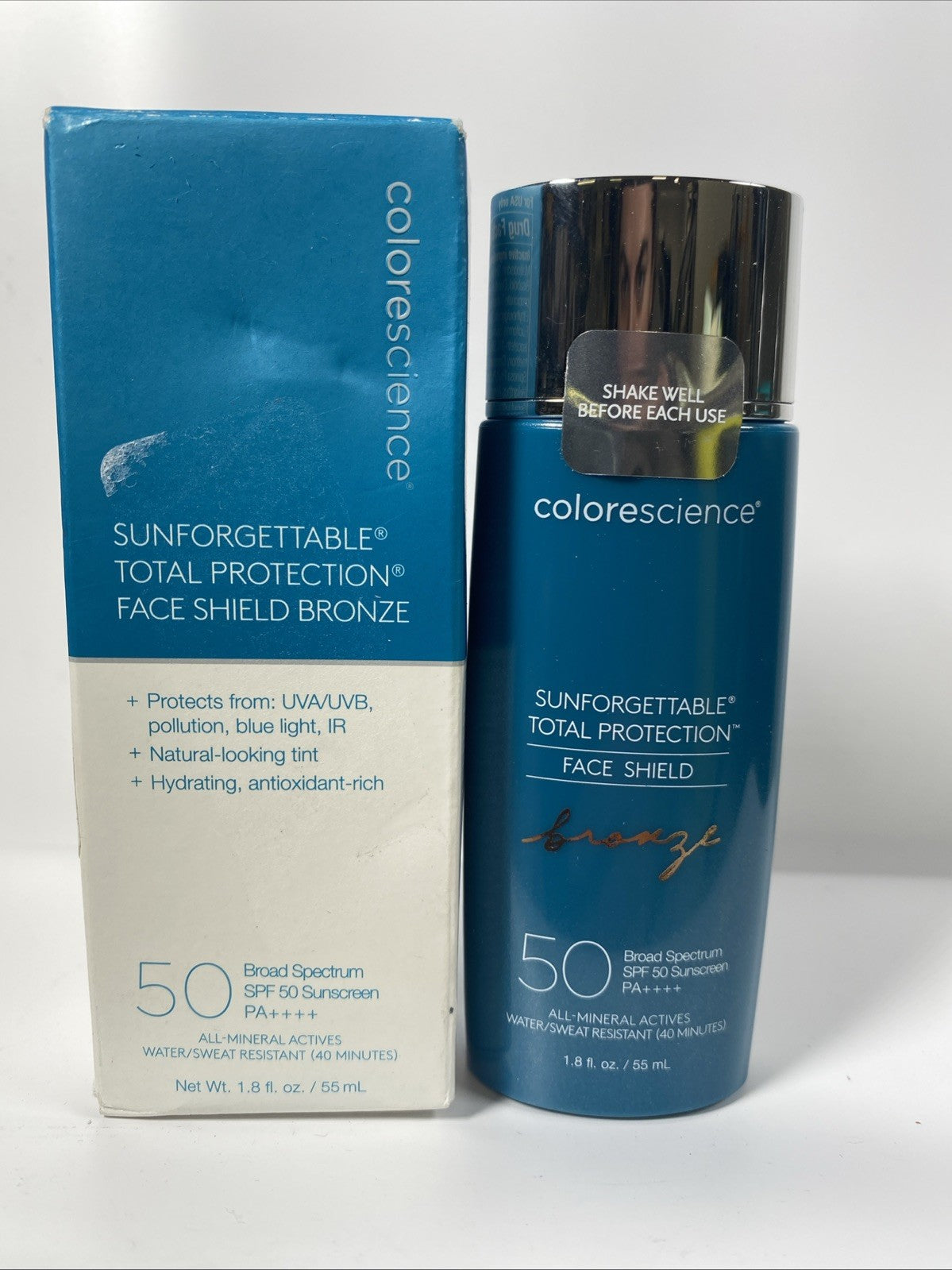 SPF 50 Face Shield Sun Protection with Bronze Tone - 1.8 Fl Oz