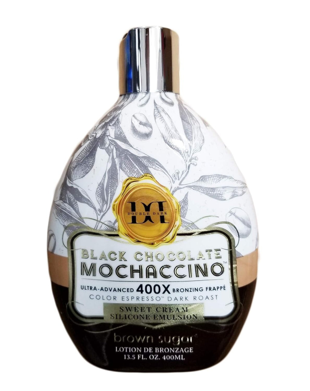 Black Chocolate Mochaccino Tanning Lotion 400X Dark Bronzer for Indoor & Outdoor Use
