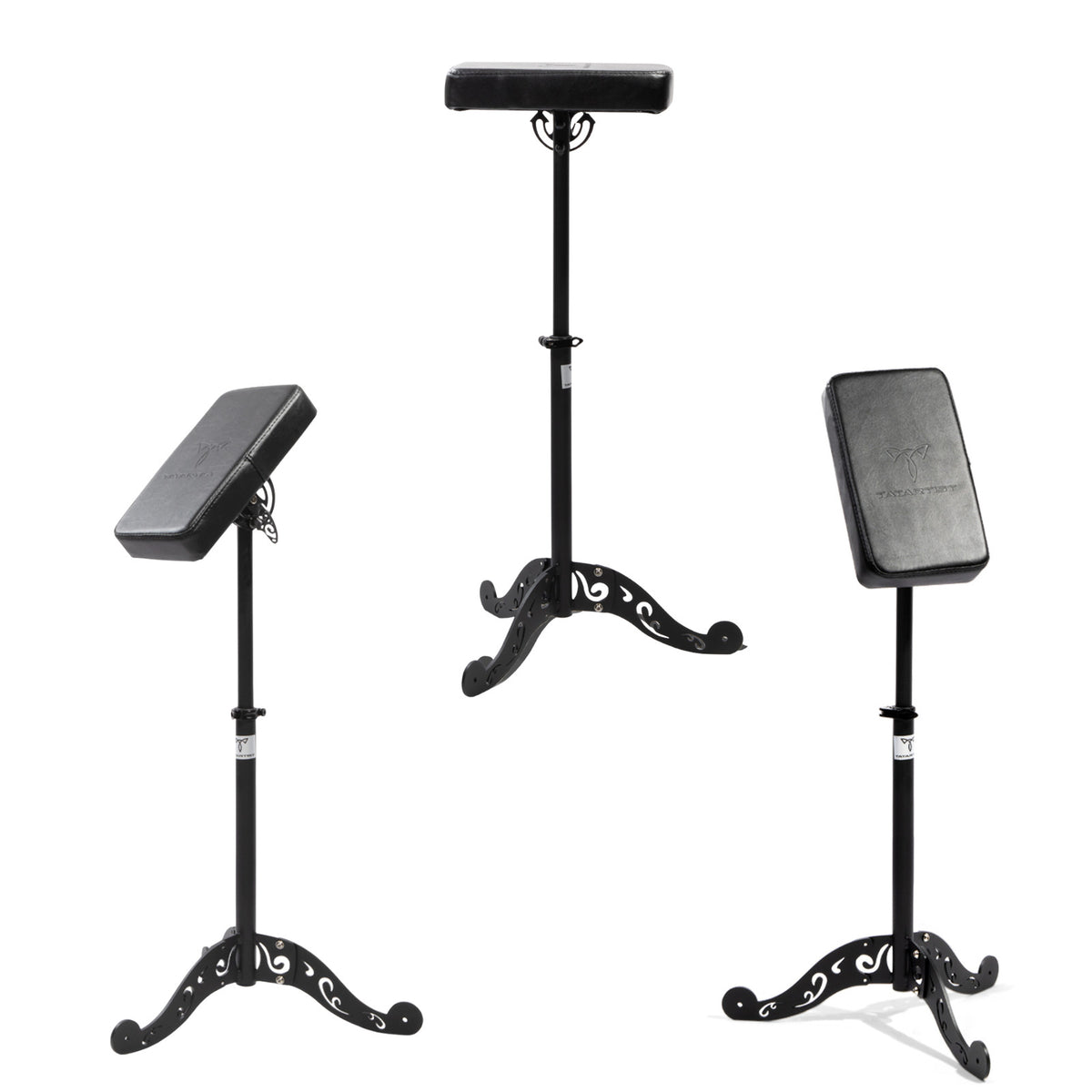 Adjustable Tattoo Arm Rest Stand – Black Tripod Hand Support for Studios