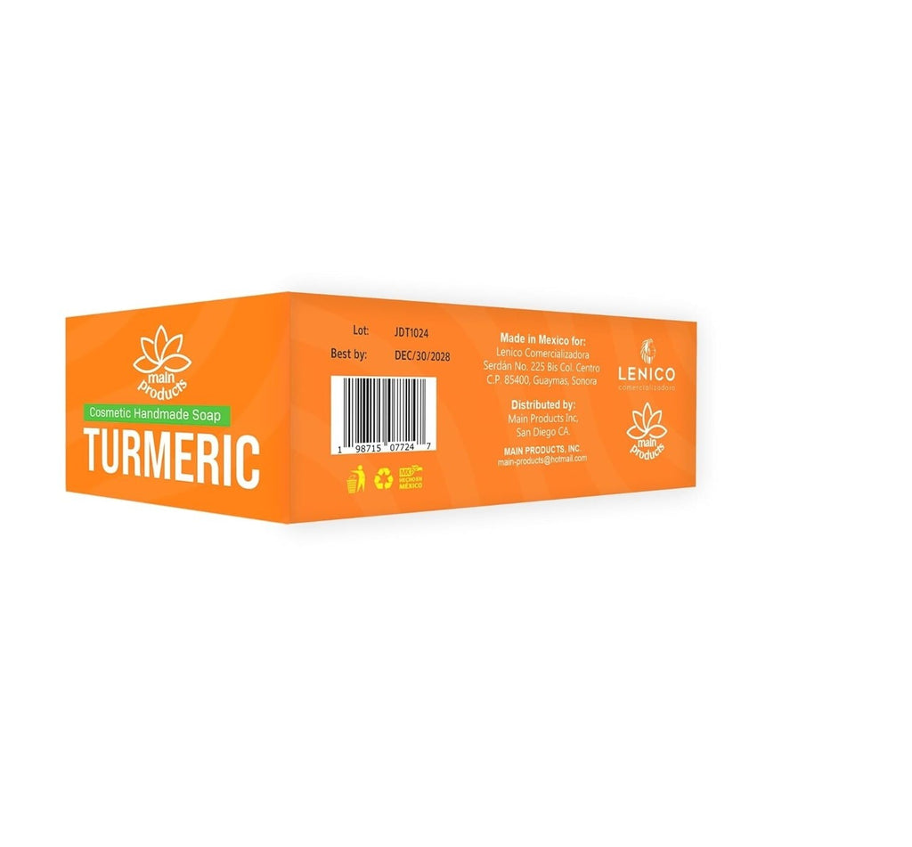 Turmeric Face and Body Soap Bar 5.29oz Handmade Natural Skincare