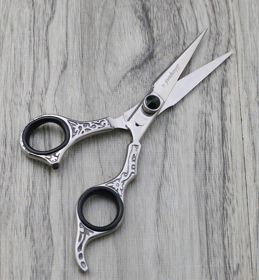 Professional Hair Cutting & Thinning Scissors Set with Razor and Pouch