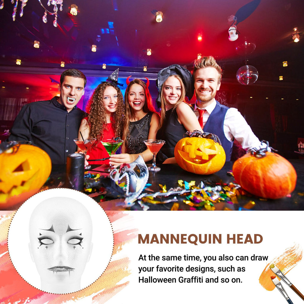Male Foam Display Mannequin Head for Wigs Hats Jewelry Stand Model P3I46517