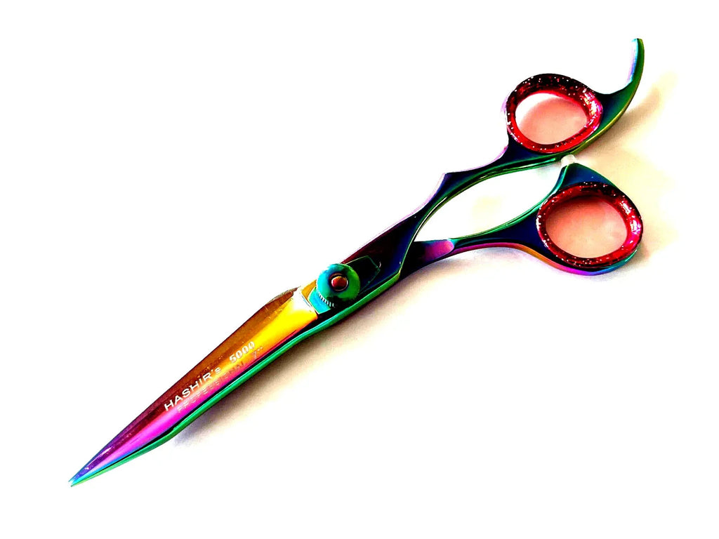 7-Inch Hairdressing Barber Scissors Shears Multi-Color Stainless Steel