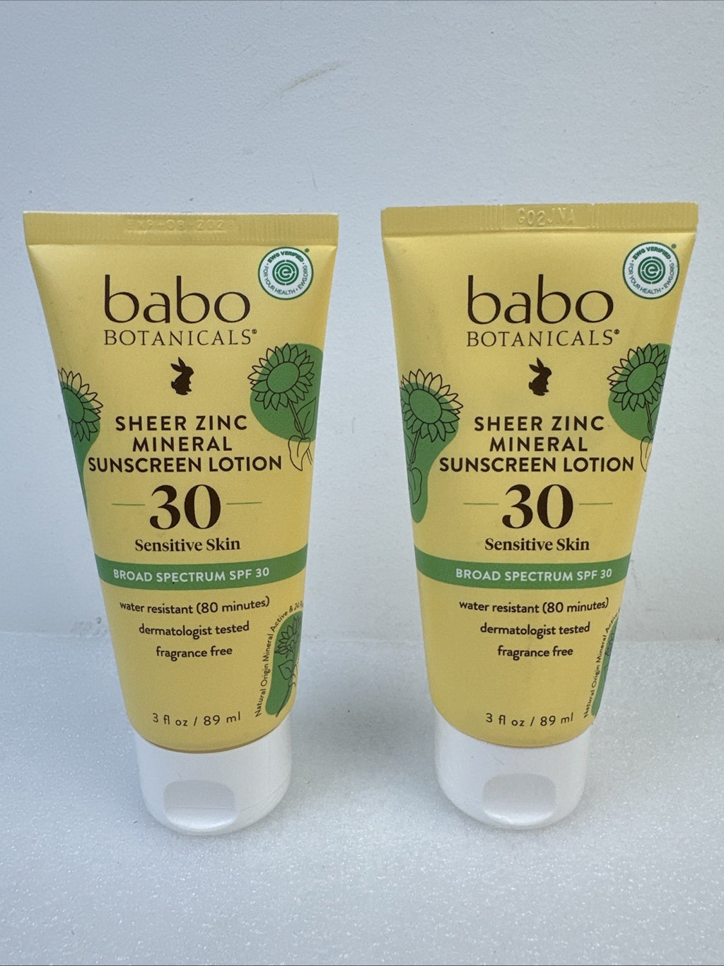 Sunscreen Lotion SPF 30 Clear Zinc Fragrance-Free 3oz - Baby Botanicals