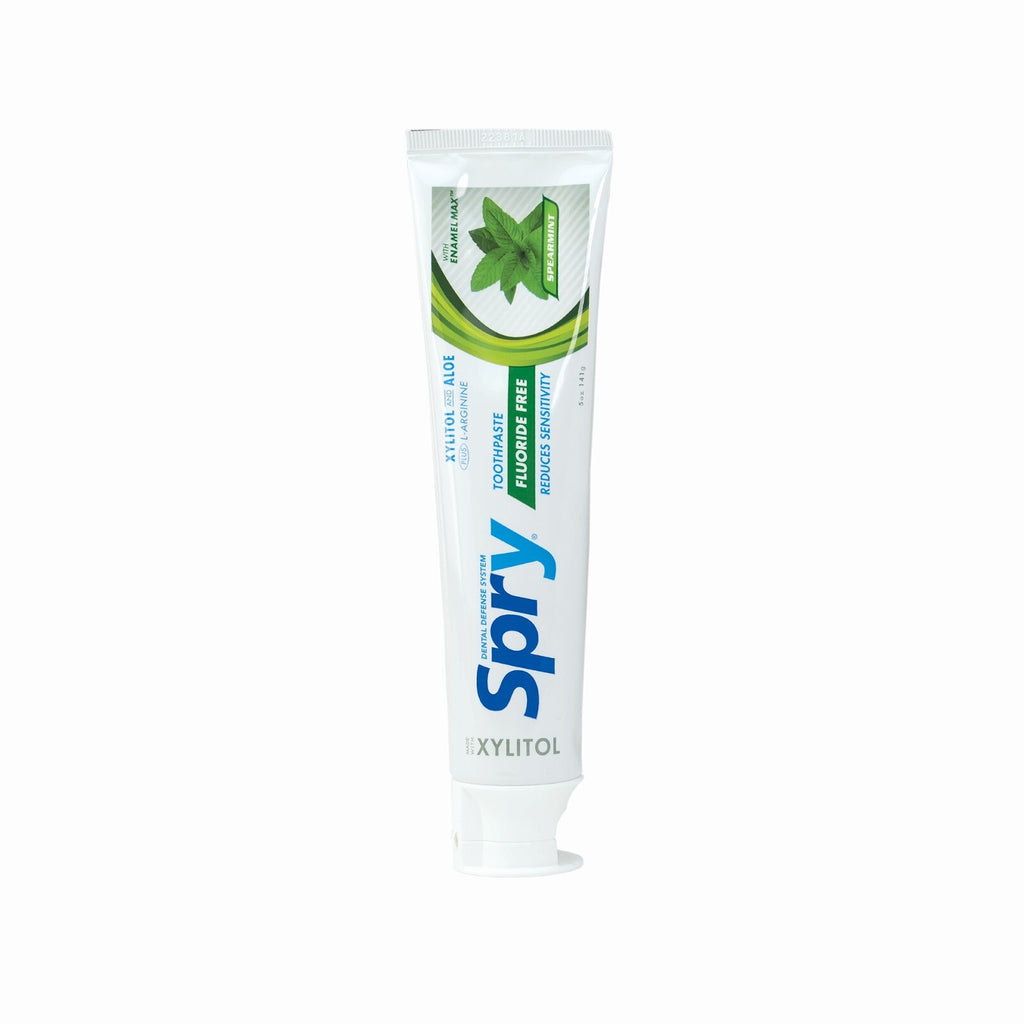 Xylitol Fluoride-Free Spearmint Toothpaste for Whitening & Fresh Breath - Pack of 1