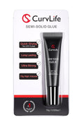 Semi Solid Nail Glue 15g Strong Adhesive for Press-On Nails, Clear
