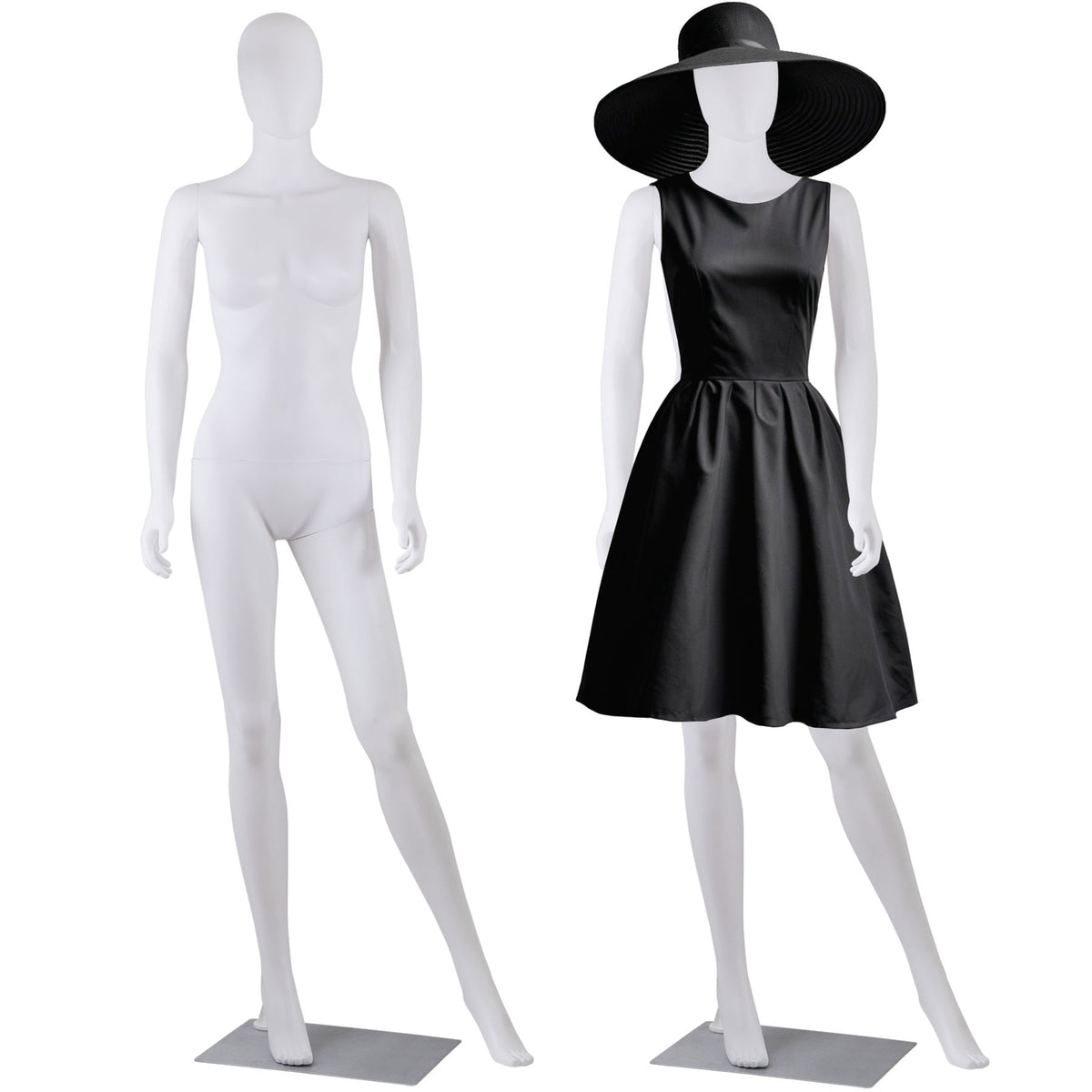 Female Full Body Dress Form Mannequin Adjustable White 70 Inches