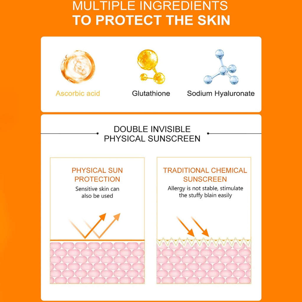 Vitamin C Sunscreen SPF50 with Orange Extract - Moisturizing UV Protection 50g