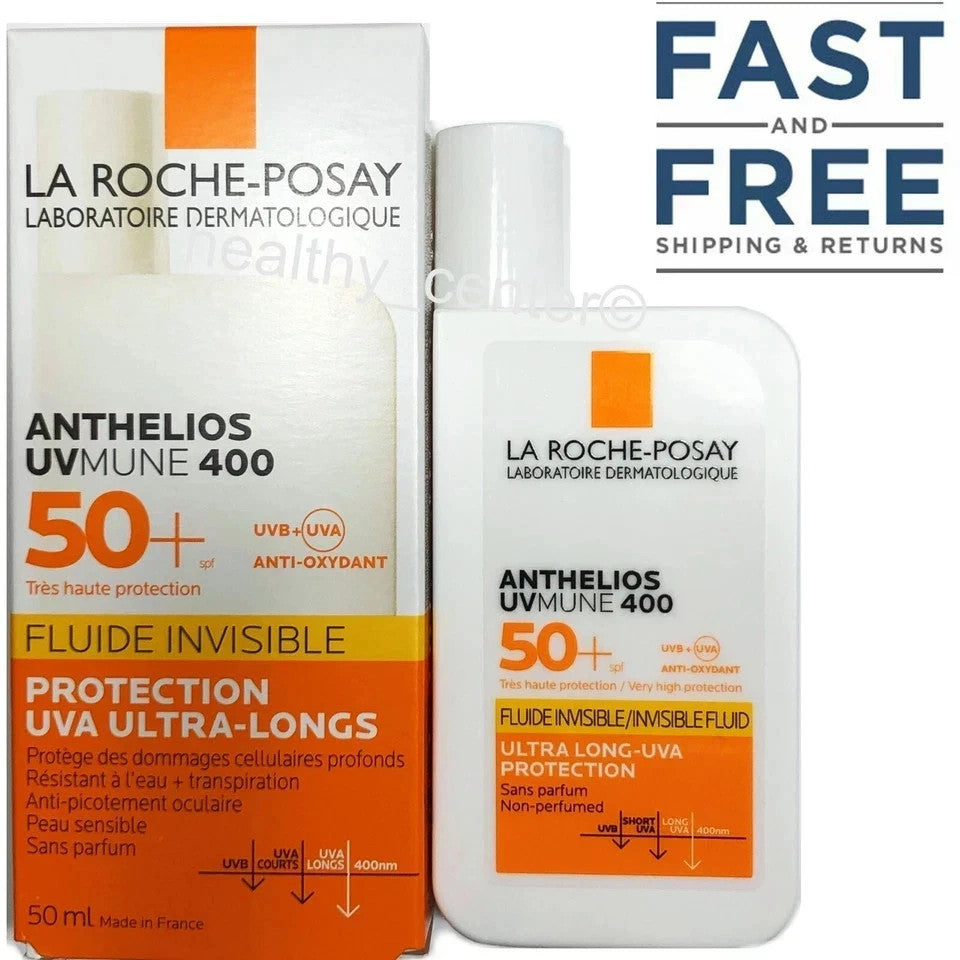 SPF50+ Broad Spectrum Sunscreen Fluid - Non-Greasy, Invisible, Fragrance-Free, 50ml