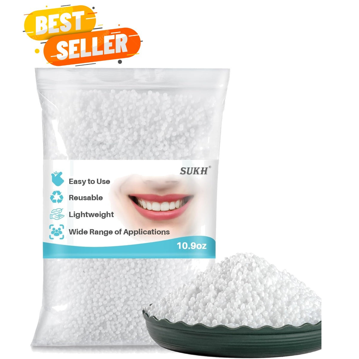 Thermoplastic Beads 10.9oz for DIY Crafts and Tooth Filling