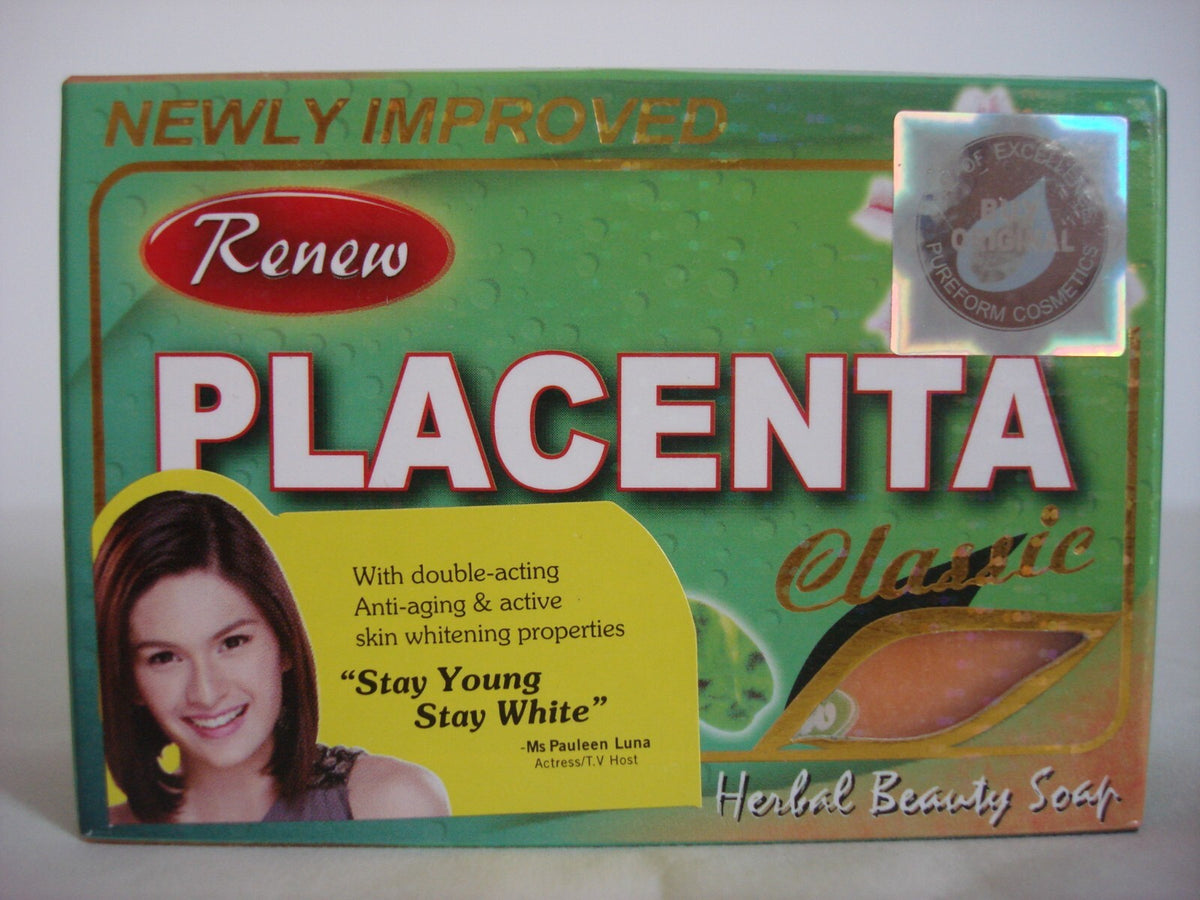Herbal Beauty Soap - Renew Placenta Classic 135g | Anti-Aging & Skin Renewal