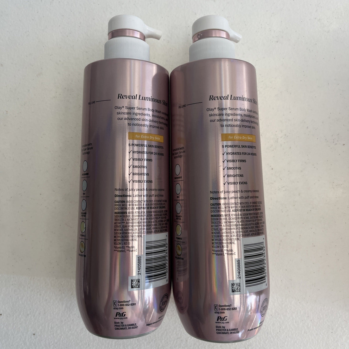 Olay Super Serum Body Wash 2 Pack - Nourishing for Normal & Dry Skin