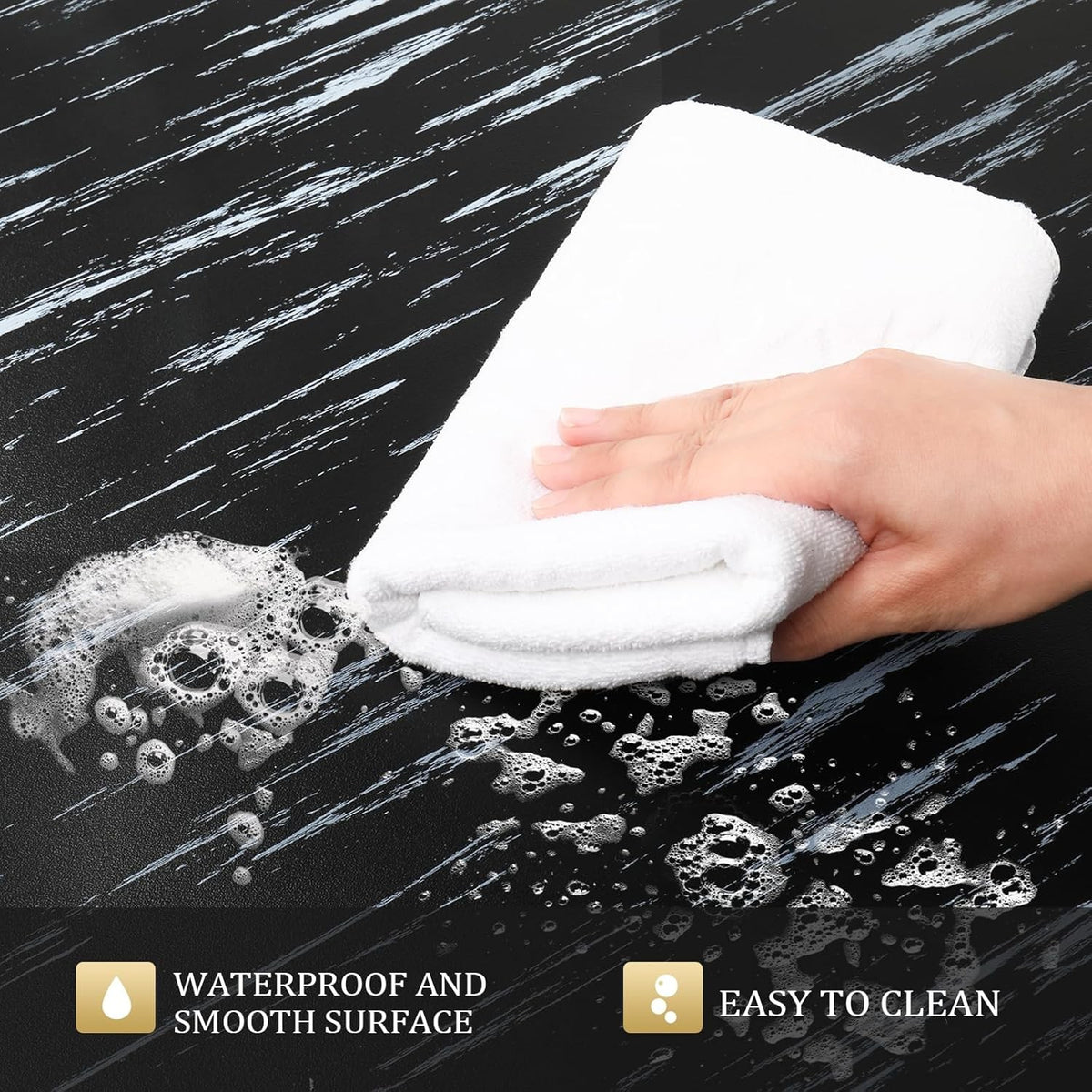 4x5 Ft Anti Fatigue Salon Floor Mat with Supportive Foam and Waterproof Surface