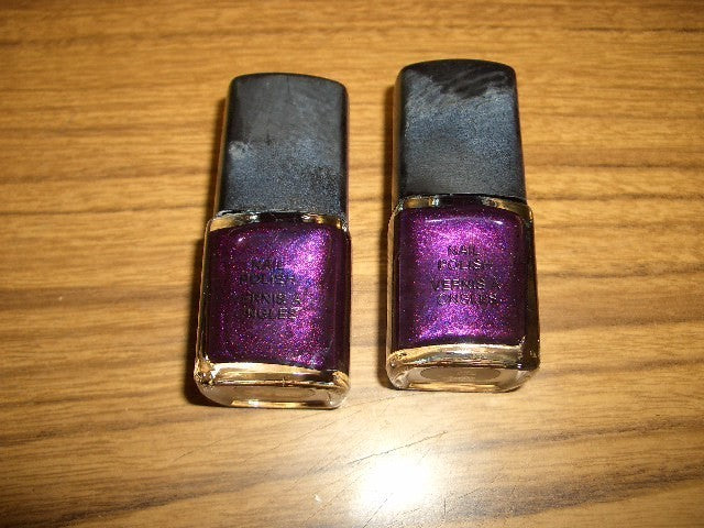 Purple Rain Nail Polish Set - Deep Jewel-Toned Purple, 0.5 oz x 2