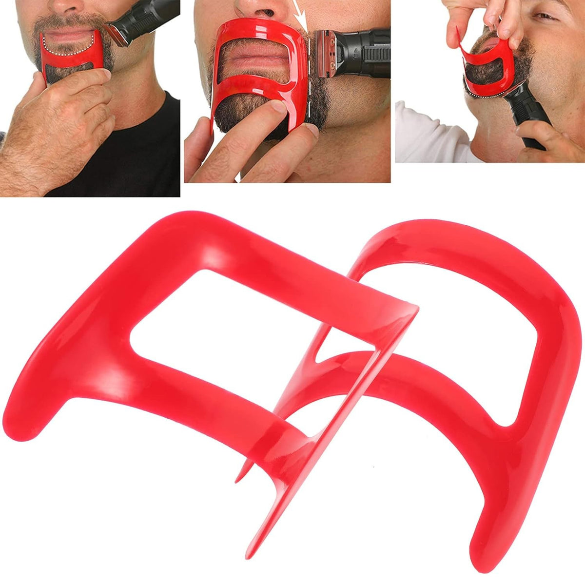 Beard Shaping Template for Precise Goatee Trimming and Edging