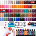 Gel Nail Polish Kit with UV Lamp and 73 Pieces for Professional Manicure