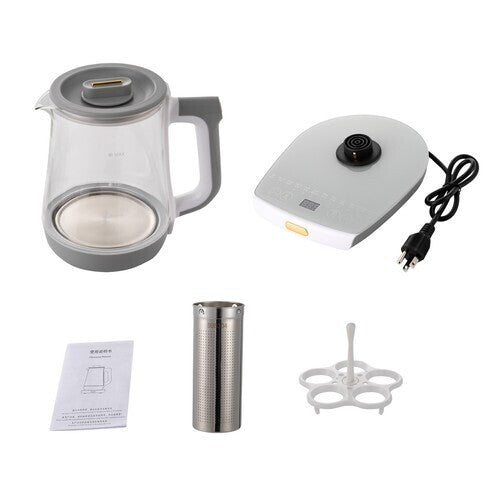 Electric Glass Water Boiler Kettle 1.8L 800W Fast Heating with Digital Temp Control