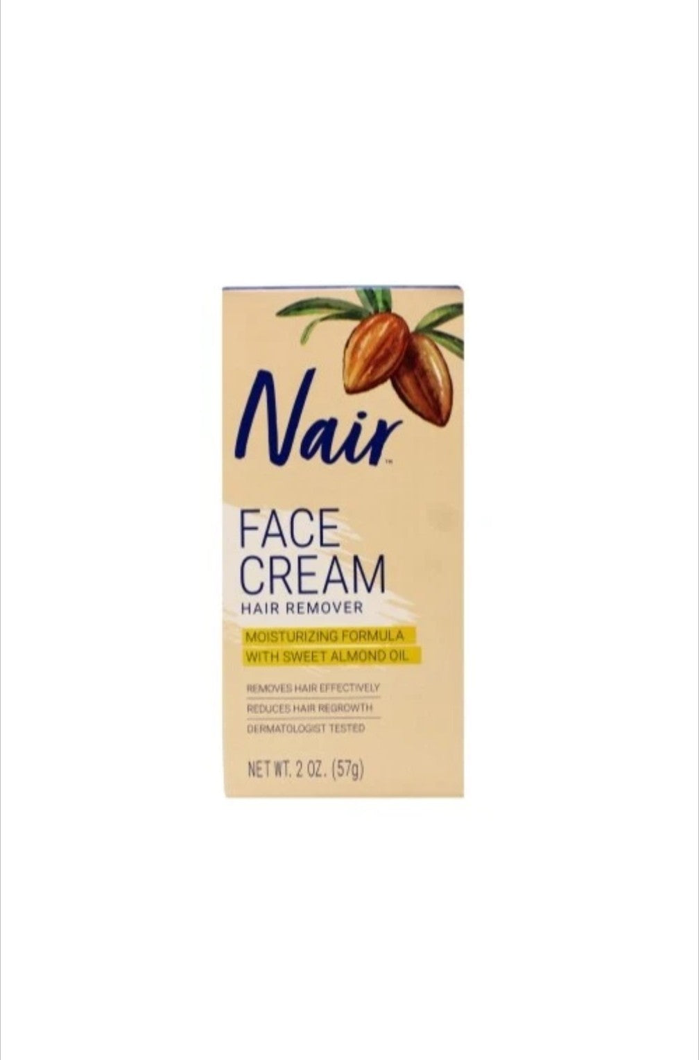 Nair Hair Remover Face Cream Set - Moisturizing 2 Oz Each - Pack of 3