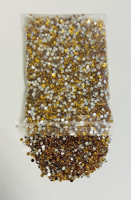 Multicolor 3mm Flat Back Crystal Rhinestones for Crafting & Nail Art - 5 Pack