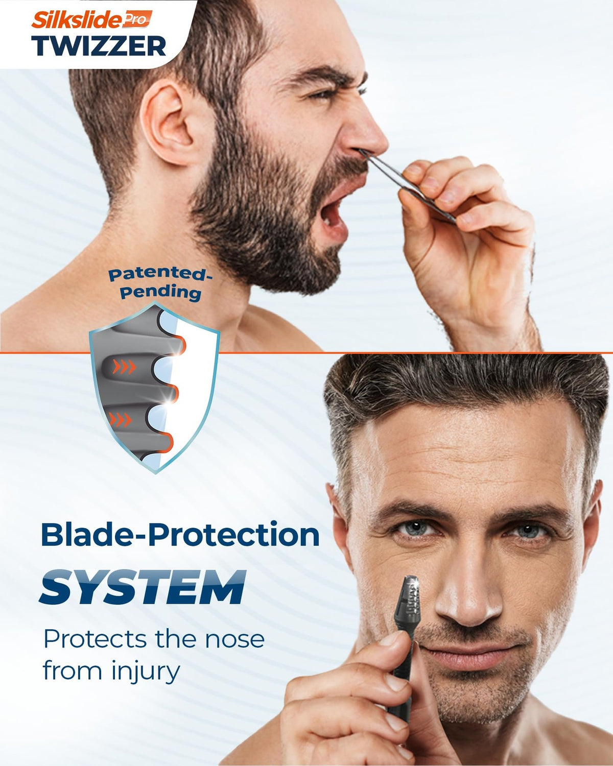 Manual Nose & Ear Hair Trimmer for Men & Women - German Blades, No Batteries