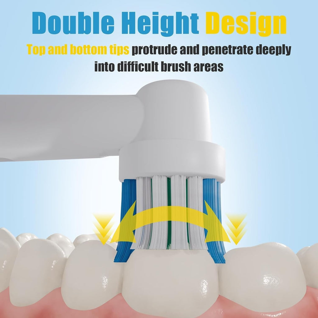Oral B Braun Replacement Toothbrush Heads 8 Pack - Compatible with Multiple Models