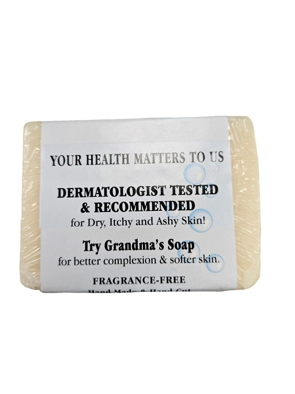 Grandma's Lye Soap 6oz Pack of 6 - Pure & Natural Bar Soap for All Skin Types
