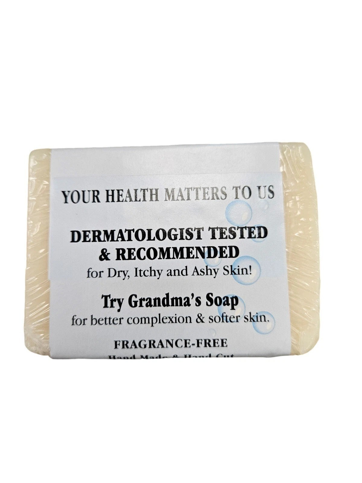 Grandma's Lye Soap 6oz Pack of 6 - Pure & Natural Bar Soap for All Skin Types