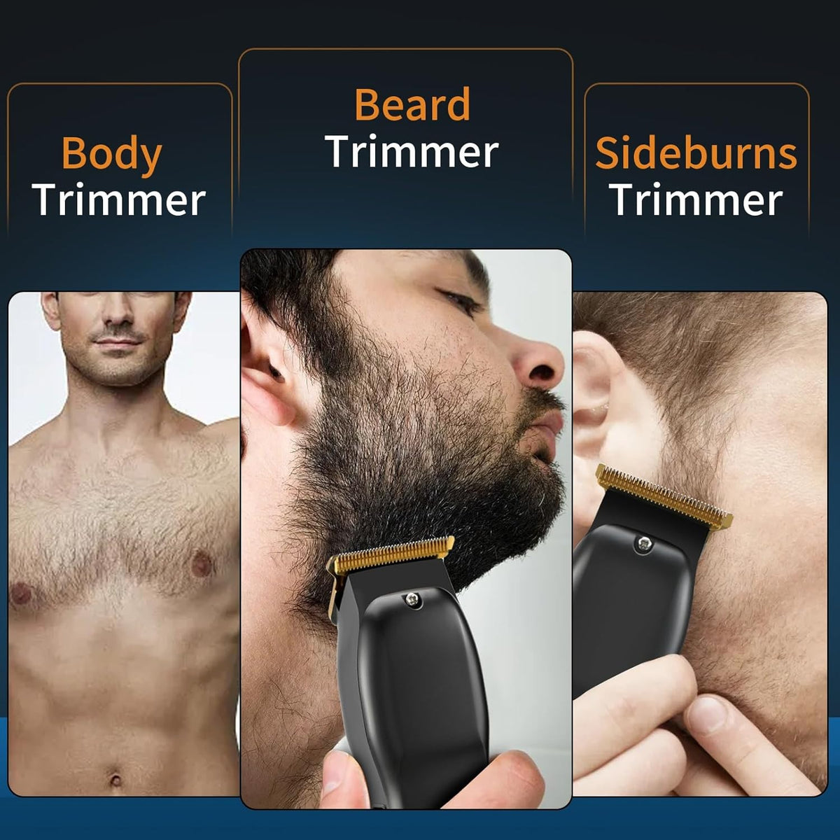 Cordless Professional Hair Clippers Trimmer Kit for Men Barber Salon