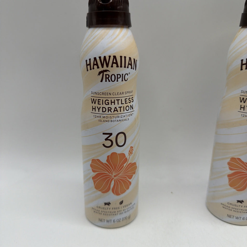 Hawaiian Tropic SPF 30 Weightless Hydration Sunscreen Spray 6oz 2 Pack
