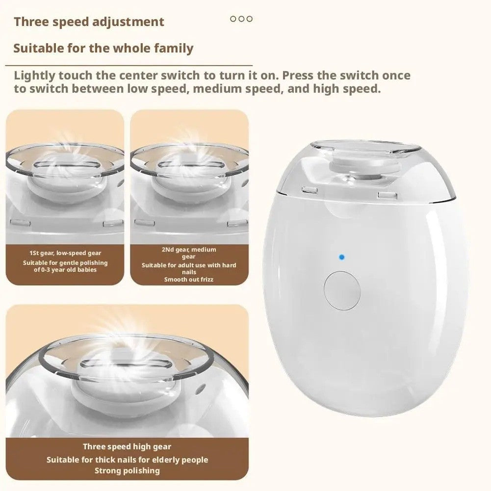 Electric Nail Clipper & File Kit - Automatic Thick Nails Trimmer with LED Light