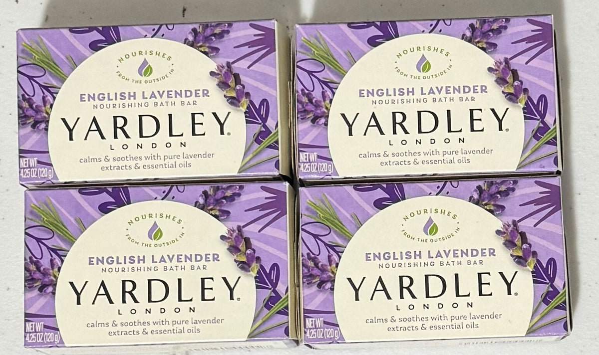 Set of 4 Lavender Bar Soaps - Moisturizing Handmade Soap Bars 4.25 oz