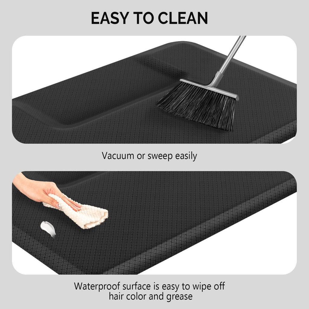 Premium Foam Salon Floor Mat with Beveled Edge - Anti-Fatigue Support for Barbers