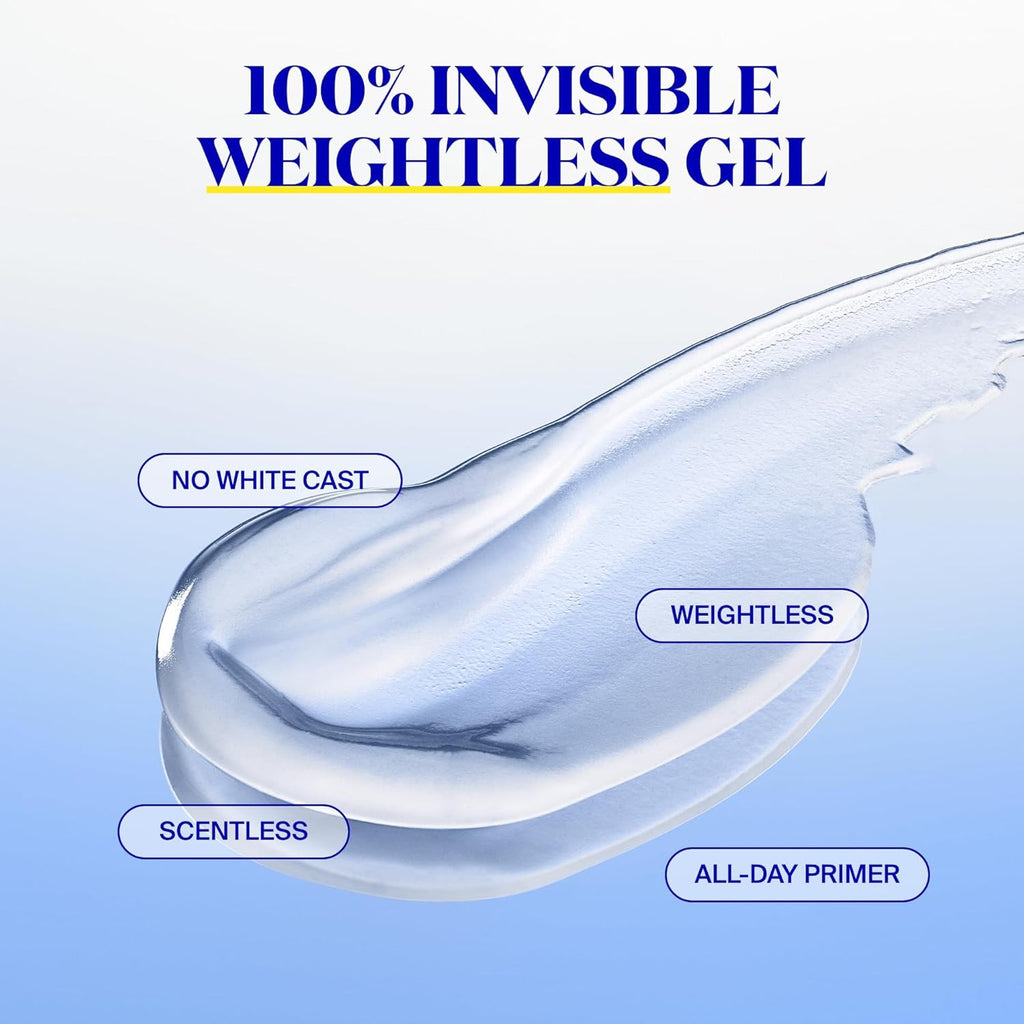 Invisible Broad Spectrum SPF 50 Sunscreen & Makeup Primer - Clear, Weightless, all Skin Types