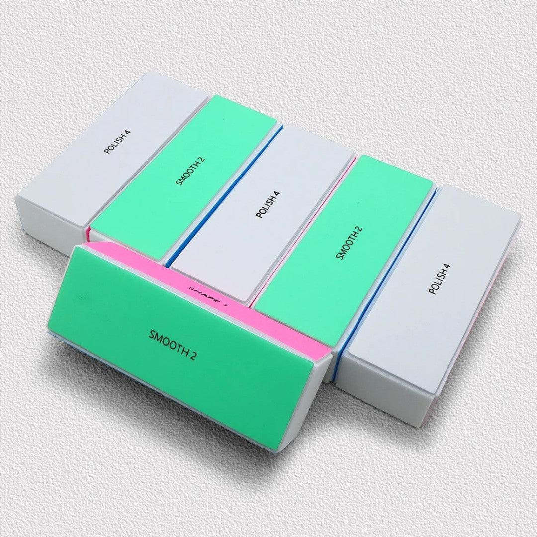 4 Pack Nail Buffer Blocks for Natural and Artificial Nails - Shine & Polish