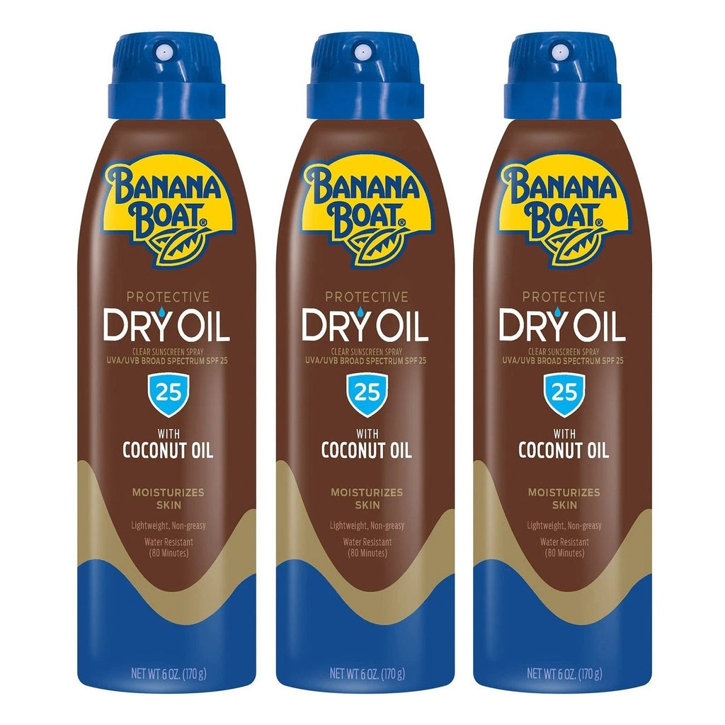 SPF 25 Dry Oil Sunscreen Spray with Argan Oil - Water Resistant, Lightweight