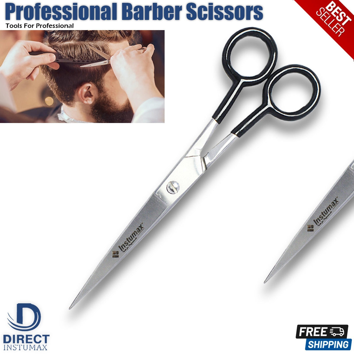 Professional Hair Cutting Scissors Shears for Barbers and Stylists
