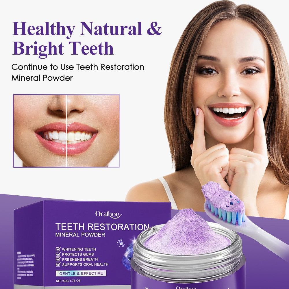 Purple Powder - Mineral Tooth Restorer for Bright Smile & Fresh Breath