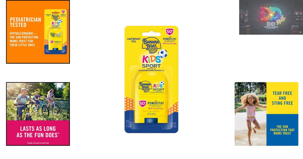 Kids SPF 50 Water-Resistant Sunscreen Stick - Pediatrician Recommended, Travel Size