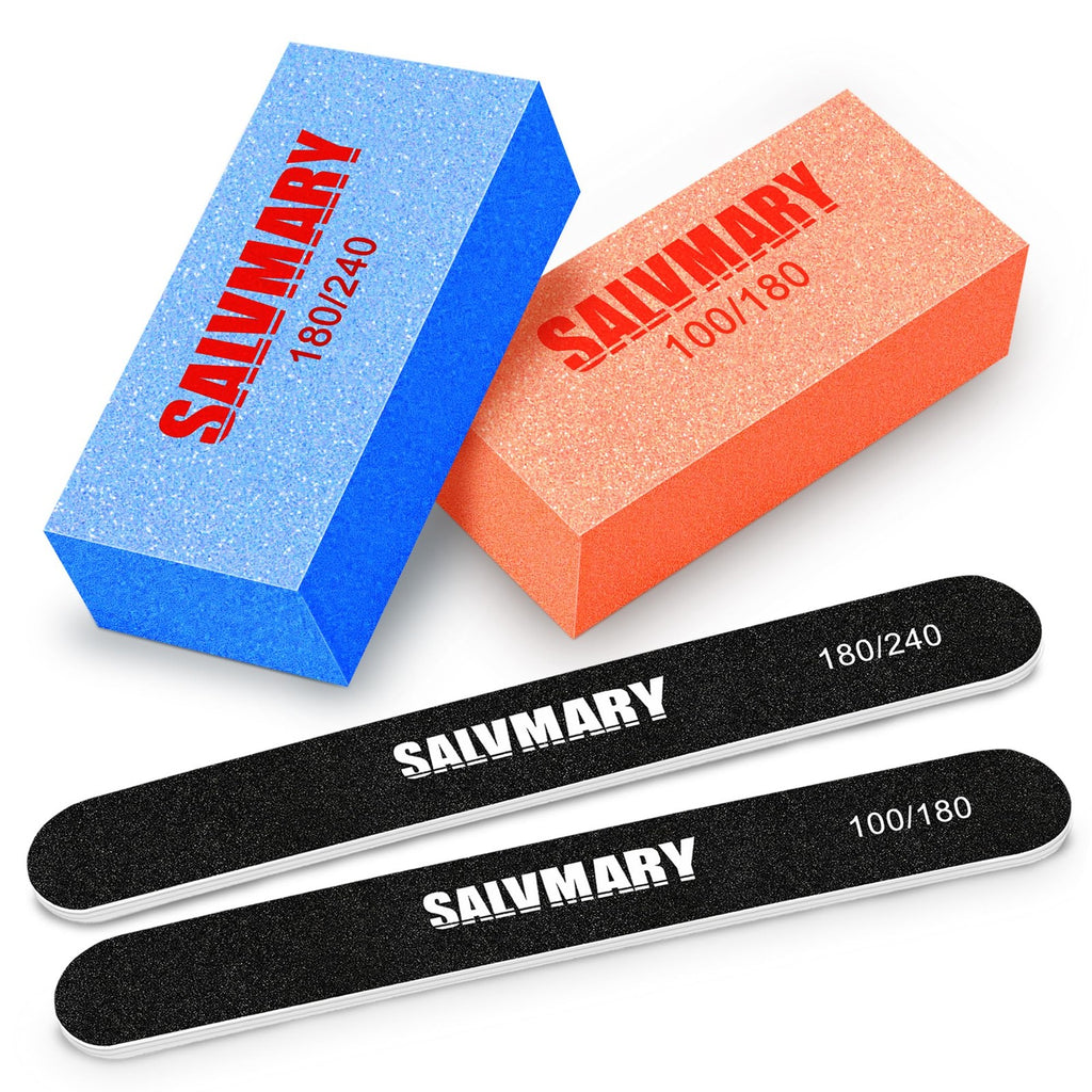 Double Sided Nail Files & Buffers Set - 4 Pcs Professional Manicure Kit