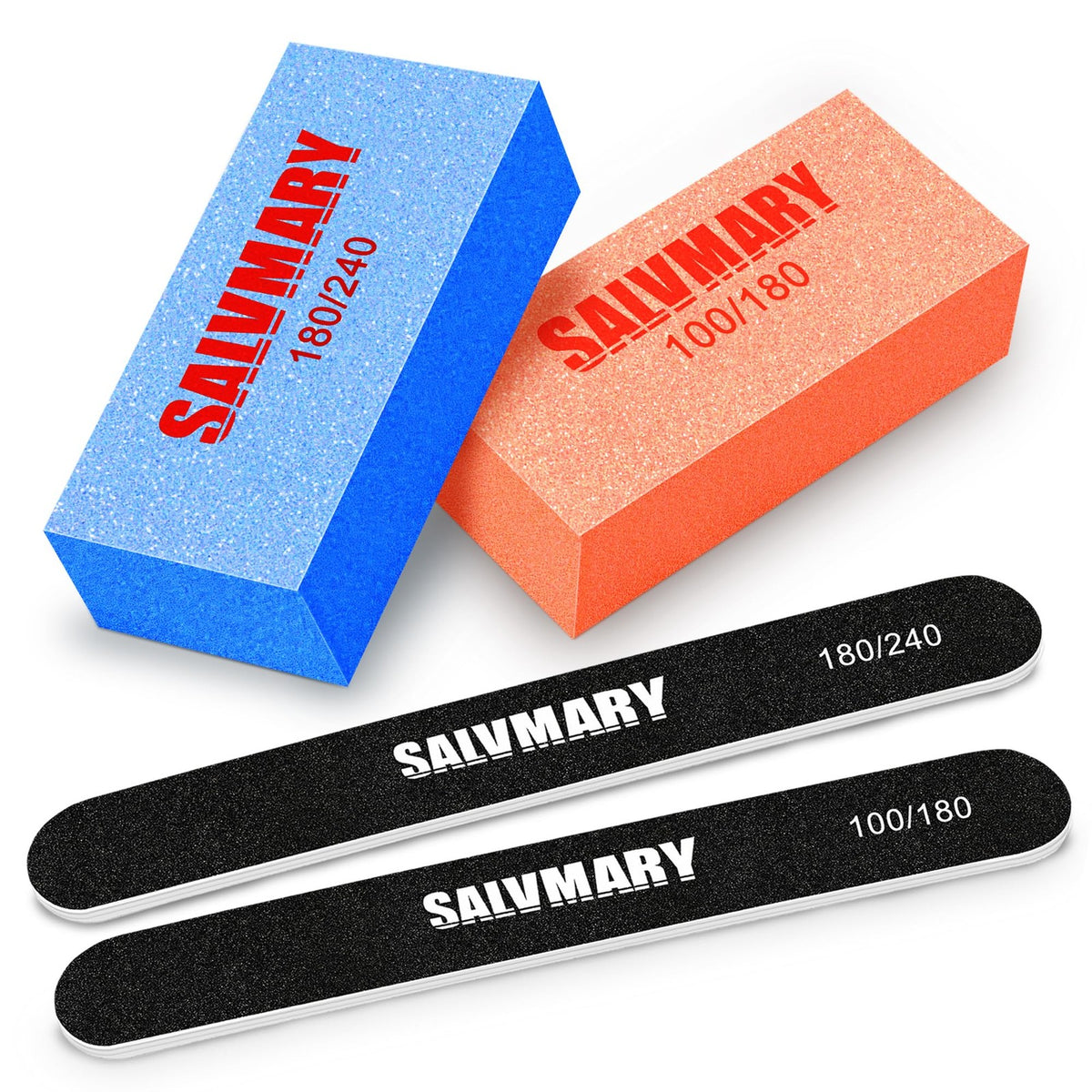 Double Sided Nail Files & Buffers Set - 4 Pcs Professional Manicure Kit