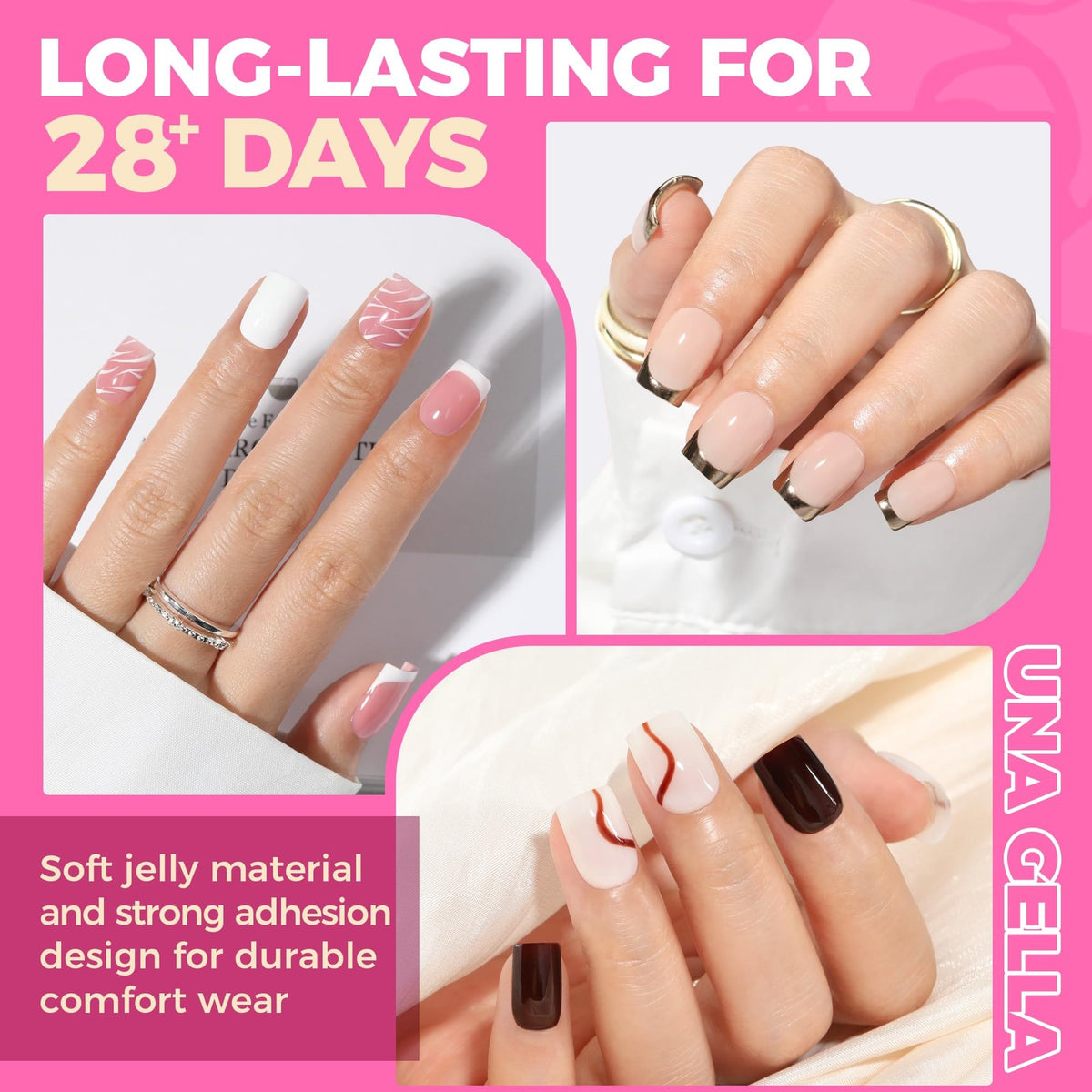 Extra Short Square Nail Tips - Clear Gel Tips for DIY Manicure