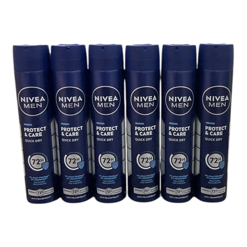 Nivea Men Protect & Care Anti-Perspirant Spray - 72hr Quick Dry Deodorant, 200ml