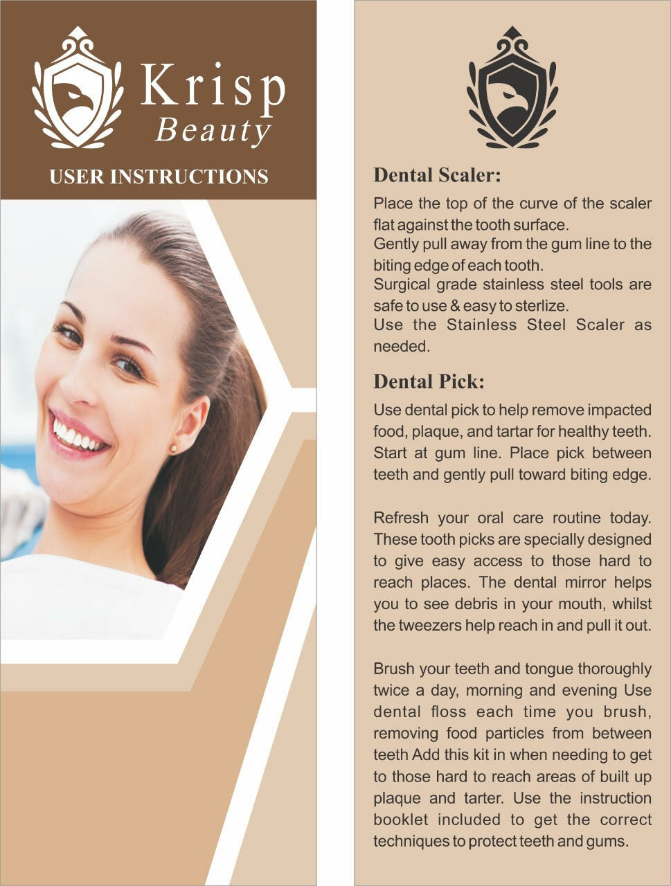 Dental Cleaning & Whitening Kit - 5 Pc Oral Hygiene Set