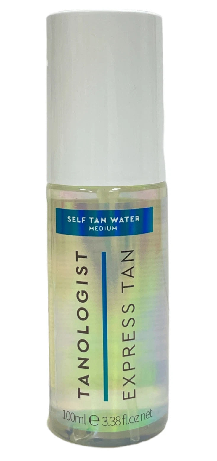 Travel Size Self Tan Water - Medium, 3.38 FL OZ - Fast & Easy Sunless Tanning